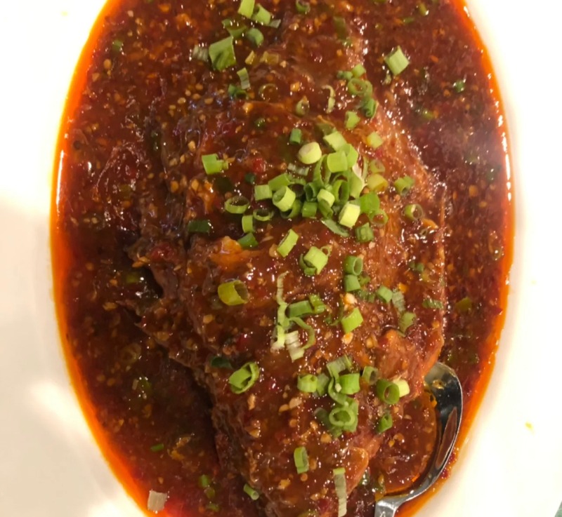 87. 豆瓣全鱼 Whole Fish w/ Szechuan Sauce