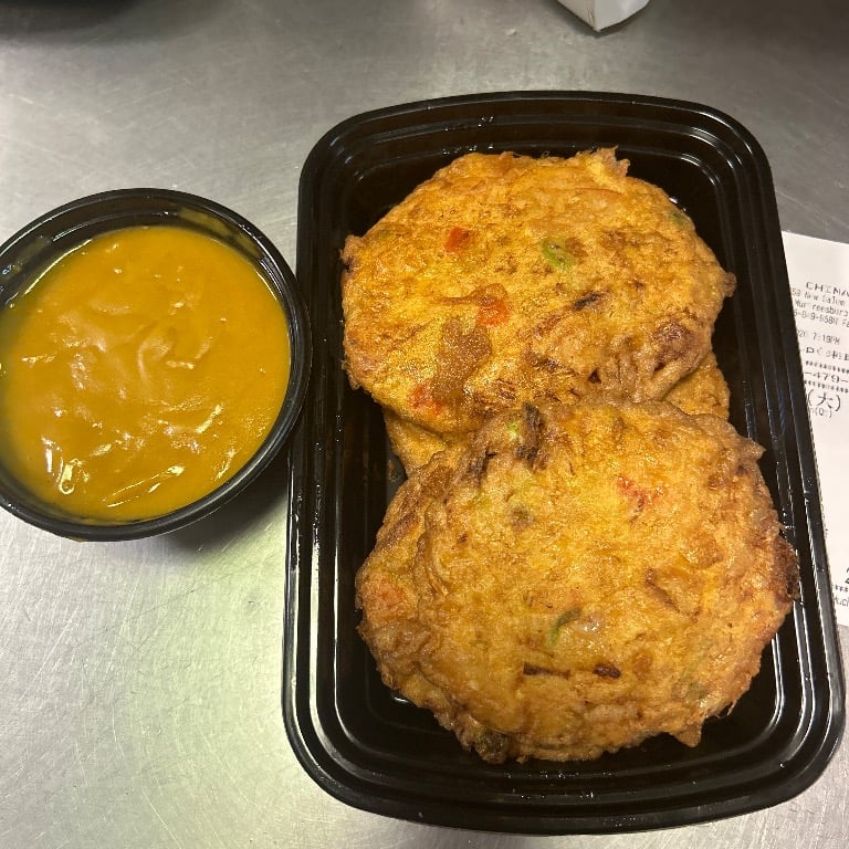 虾蓉蛋<br>53. Shrimp Egg Foo Young