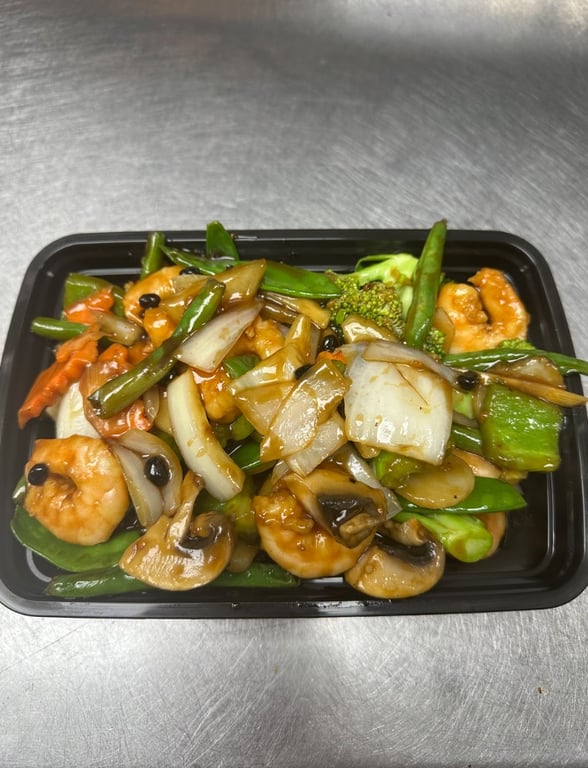 85. Shrimp with Black Bean Sauce