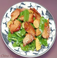 Pork w. Snow Peas 雪豆叉烧