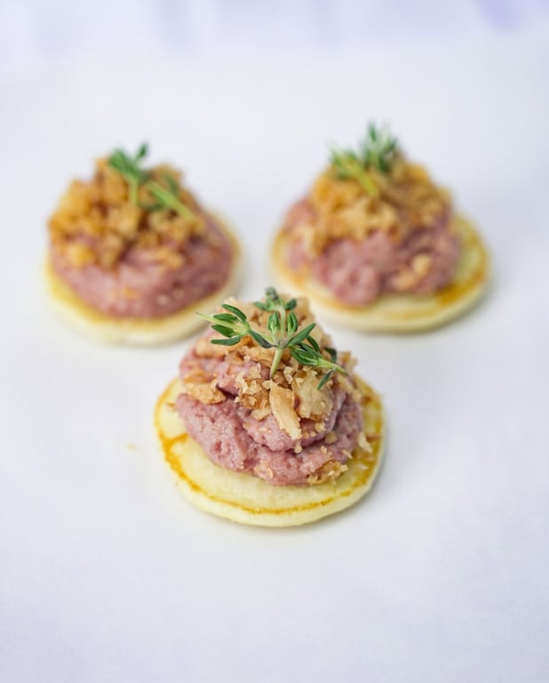 6 Blinis mousse de foie