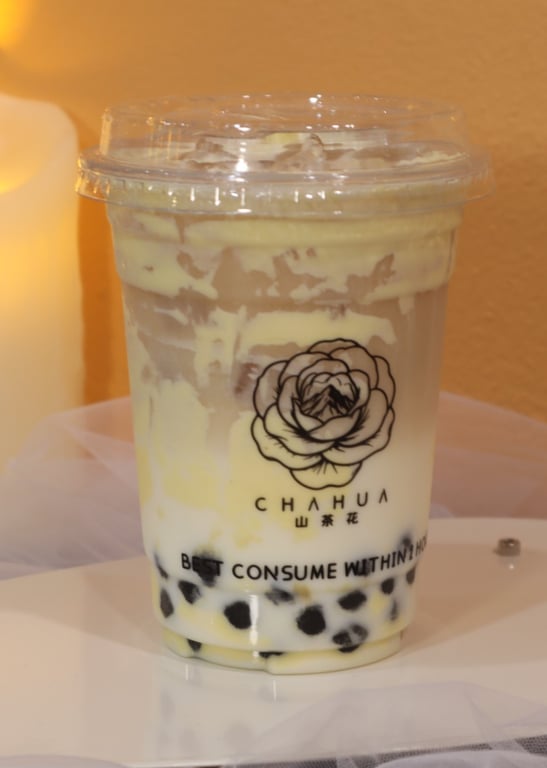 Brulee Milk Tea with Boba