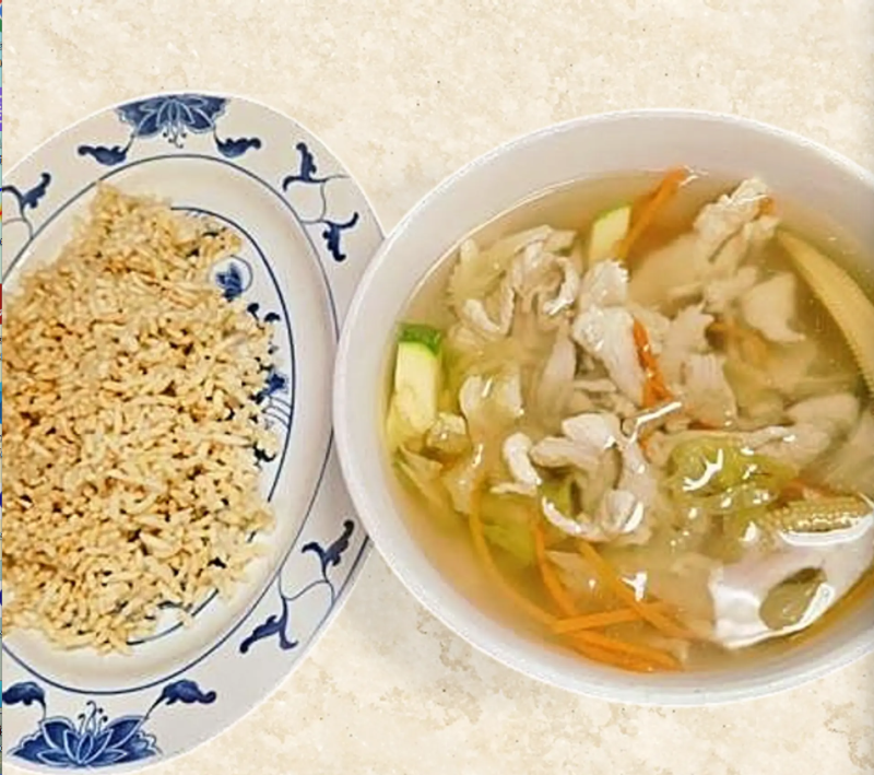 5. 两人份锅巴汤 Sizzling Rice Soup (For Two)
