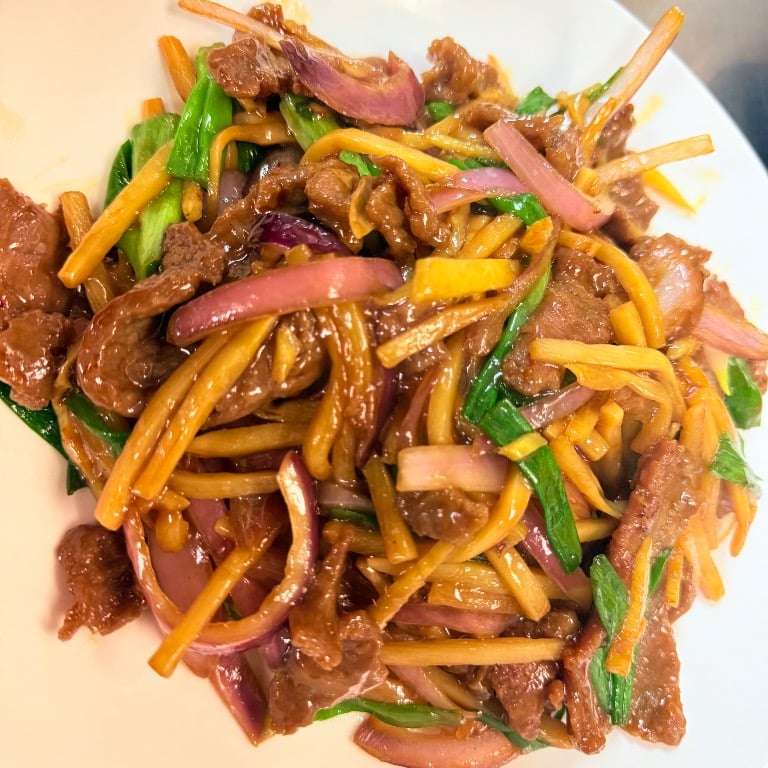 Ginger & Onion Beef 姜葱牛