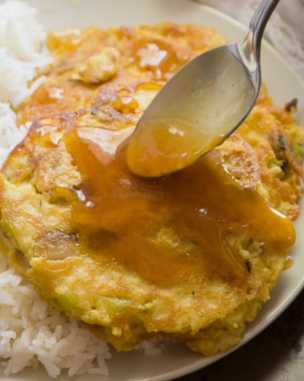 47. Roast Pork Egg Foo Young