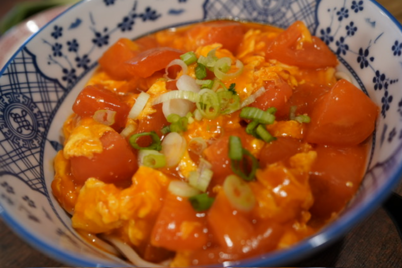 Egg and Tomato Noodles<br>番茄炒蛋拌面