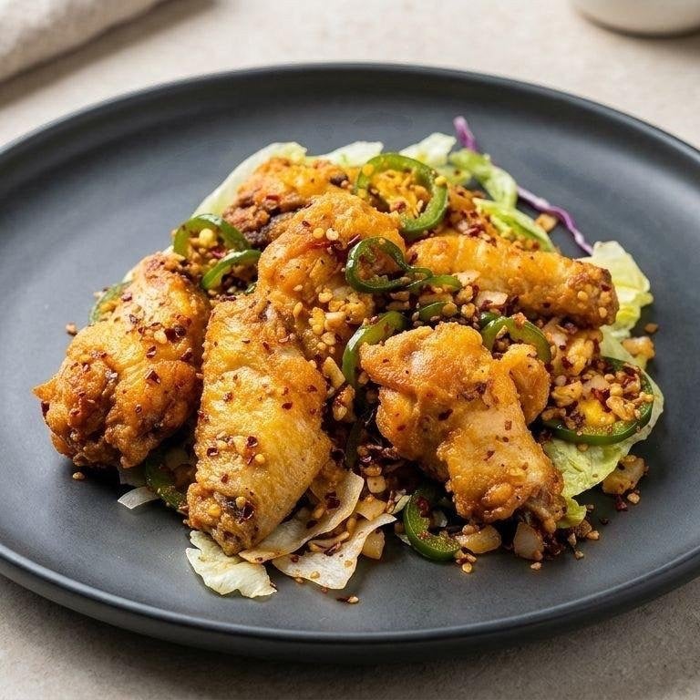 A13.辣鸡翅  Spicy Garlic Chicken Wings (6)