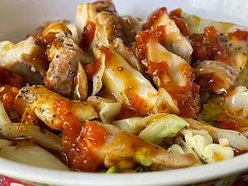 Spicy Garlic Chicken Rice Bowl