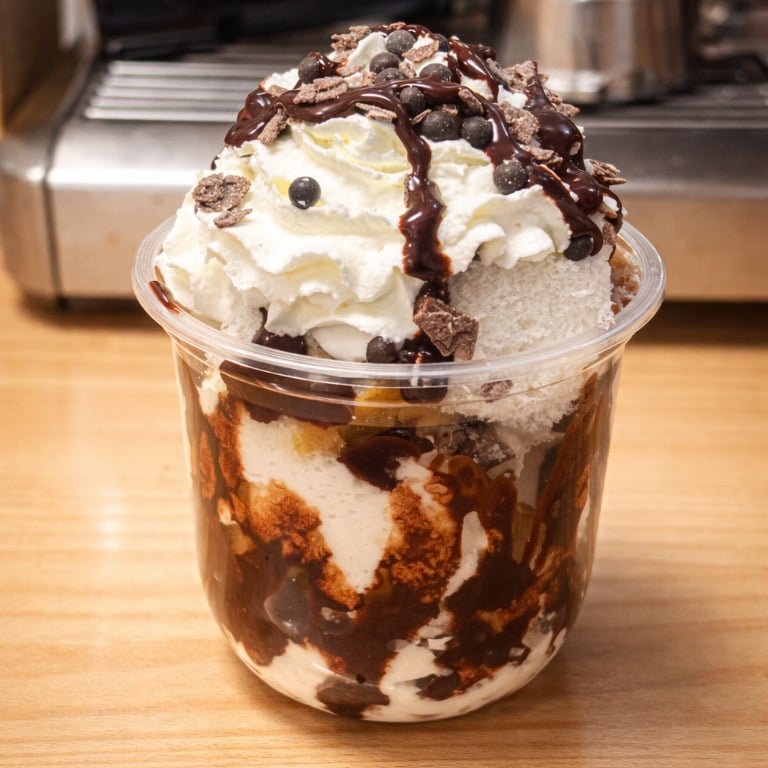 Cake in cup (chocolate)