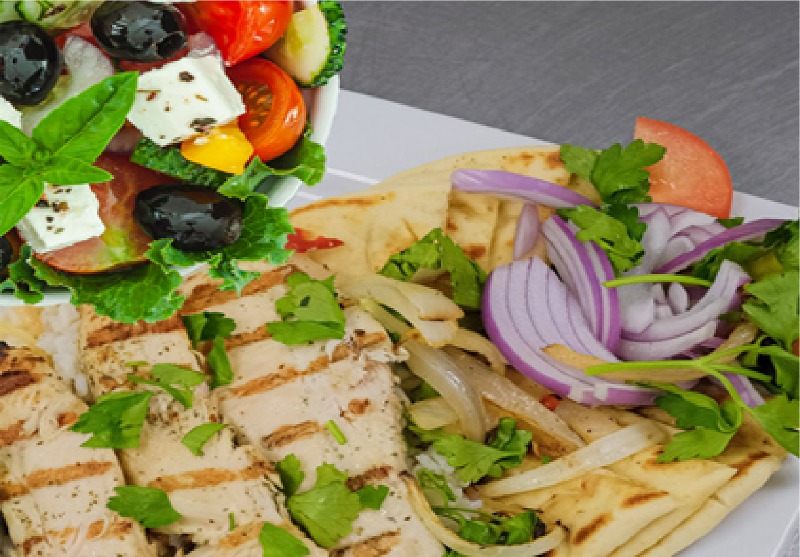 Chicken Souvlaki Plate