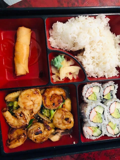 B3. Shrimp Hibachi Bento Box