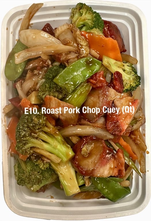 E10. 叉烧什碎  Roast Pork Chop Suey