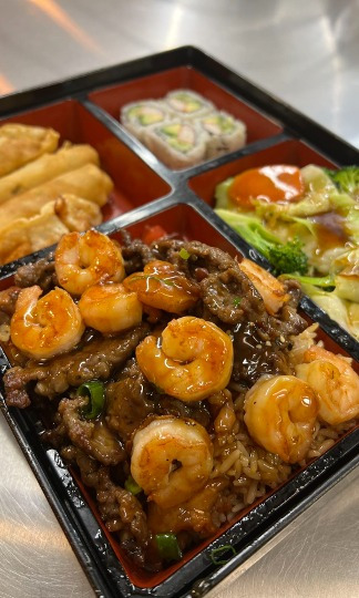 Bento Box Beef & Shrimp