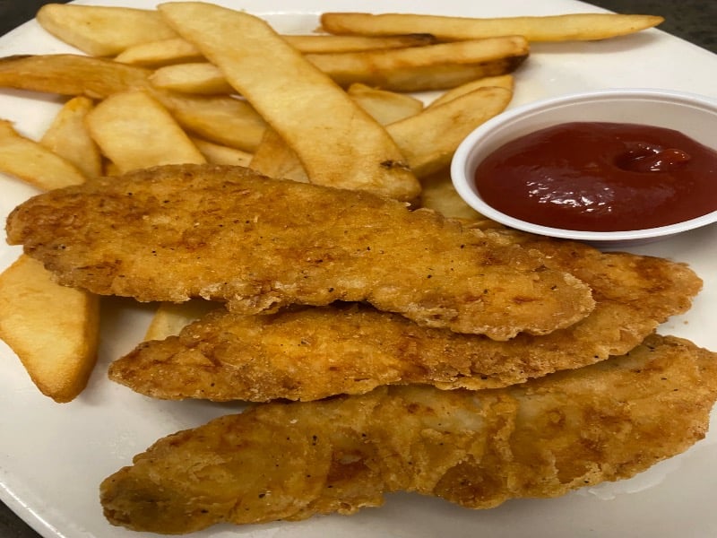 Kids Chicken Fingers with Fries Image