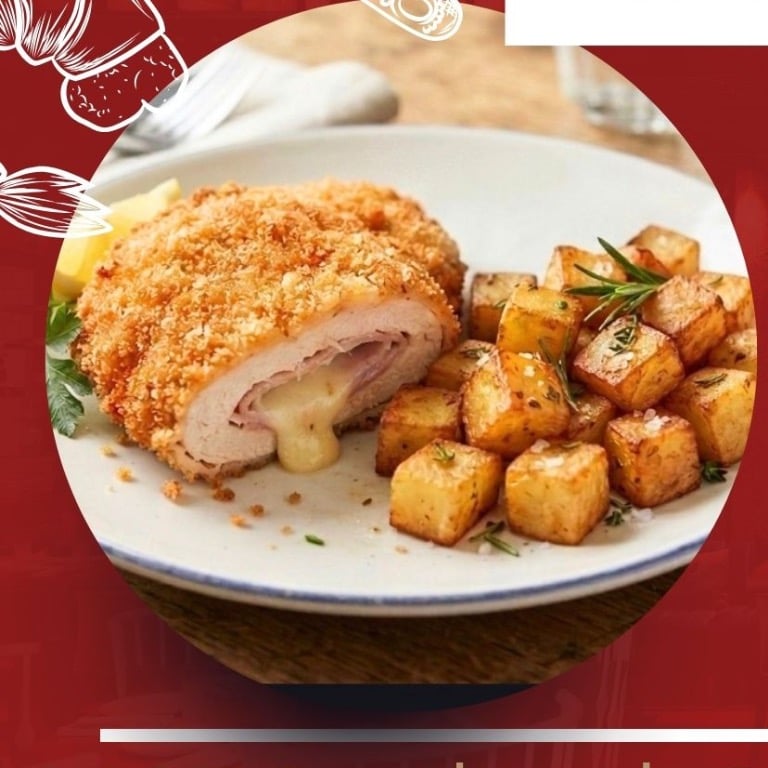 TODAY’S SPECIAL: CORDON BLEU with potato Cube + Drink