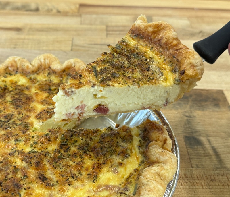 Bacon & Cheese Quiche