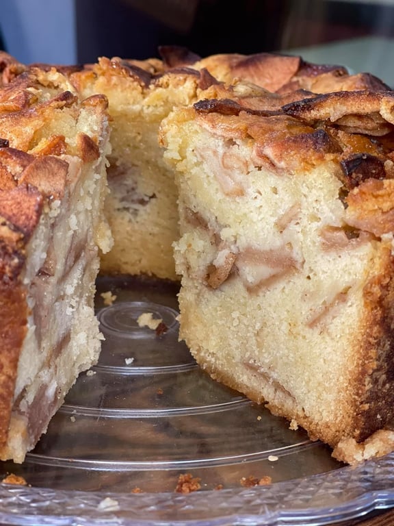 Jewish Apple Cake Slice