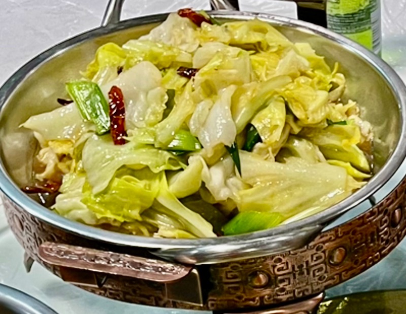 TaiWan Cabbage w. Pork in Pork Dry Pot