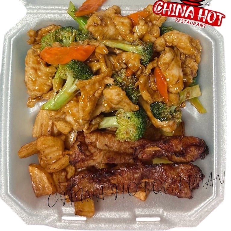 Big Plate Special Chicken Broccoli + Butter Potatoes + Chicken Sticks (2)