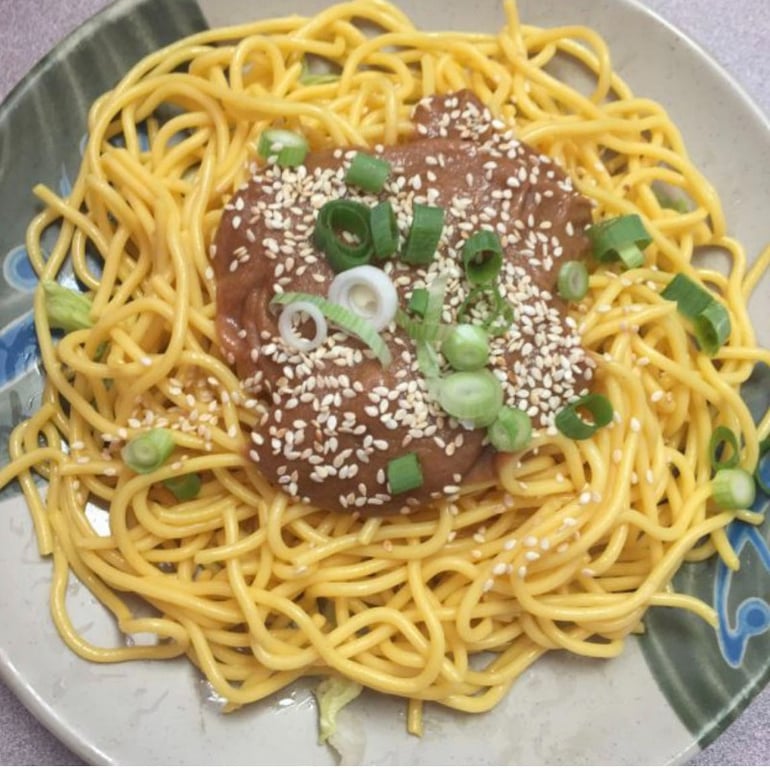 7. Cold Noodle with Sesame Sauce