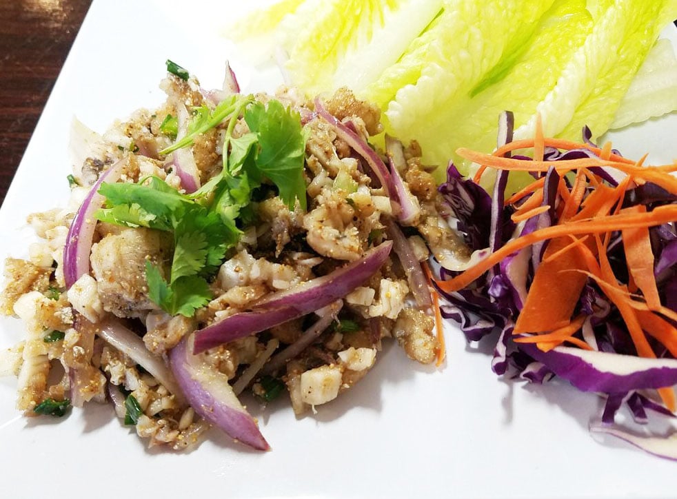 Larb Pla (Tilapia)