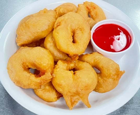 #97.  甜酸虾 <br>Sweet & Sour Shrimp