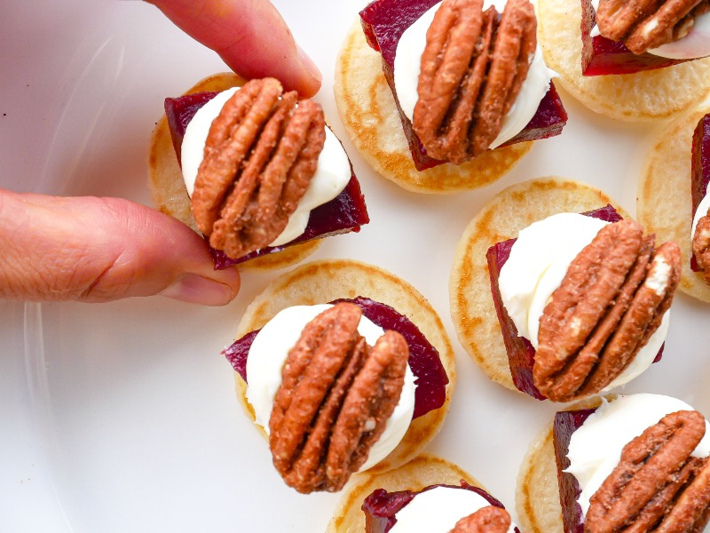 Blinis à la betterave