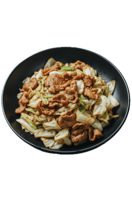 Sliced Pork with Cabbage