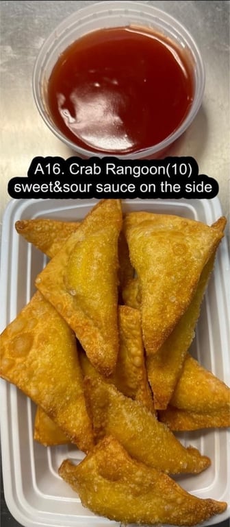 A16. 蟹角 Crab Rangoon (10)
