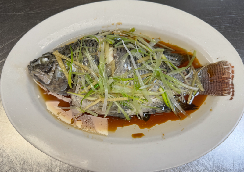 SF12. Steamed Tilapia with Ginger & Scallion