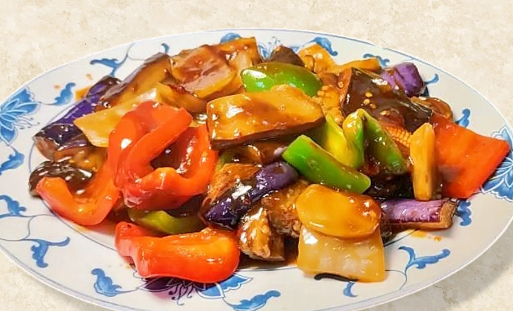 5. 鱼香茄子 Japanese Eggplant in Garlic Sauce