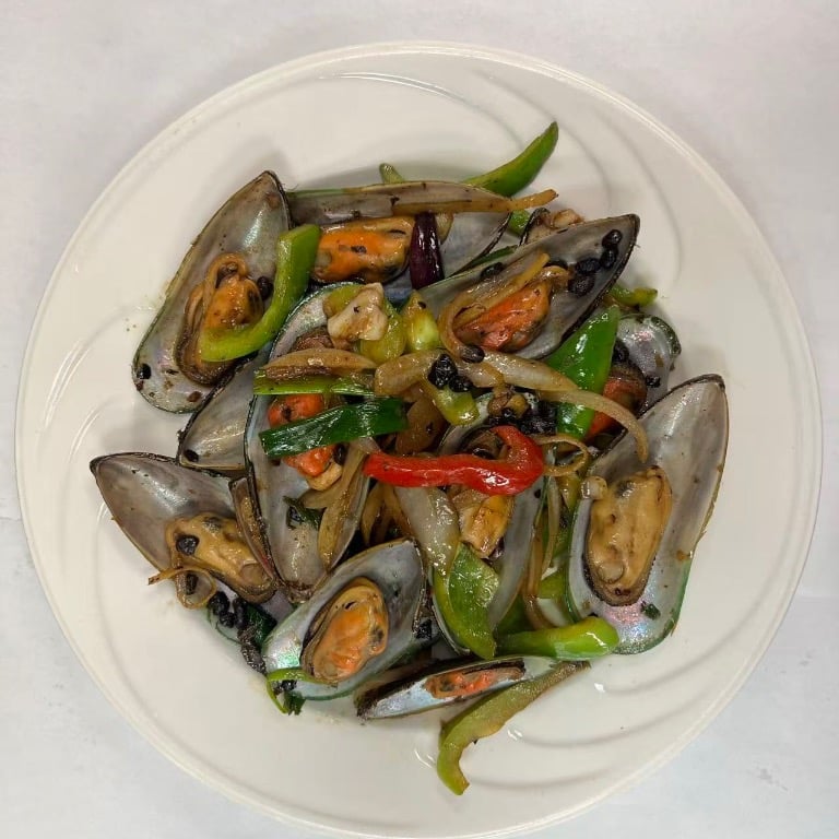 Mussels with Black Bean Sauce