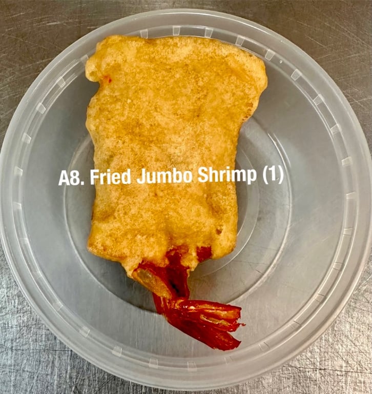 A8. 凤尾虾 Fried Jumbo Fantail Shrimp (1)