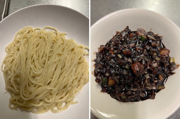 41. "Ja-Jiang Mein" Black Bean Seafood Noodles