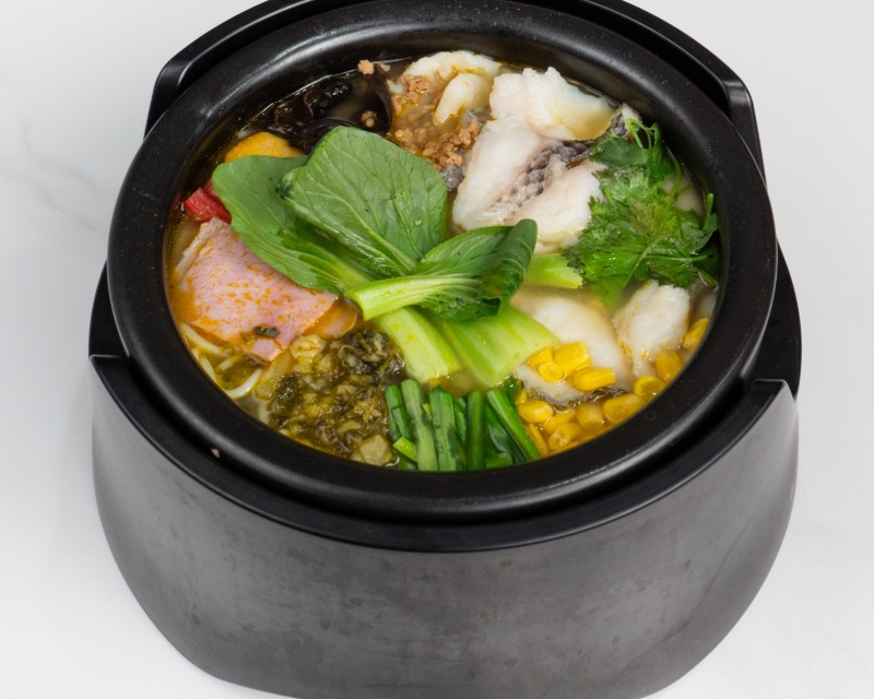 A2. Pickled Cabbage Rice Noodle Soup w. Fish Slices