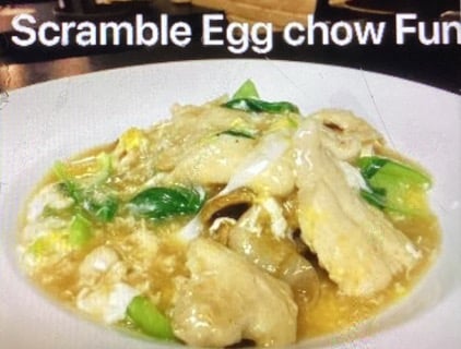Scramble Egg Chow Fun