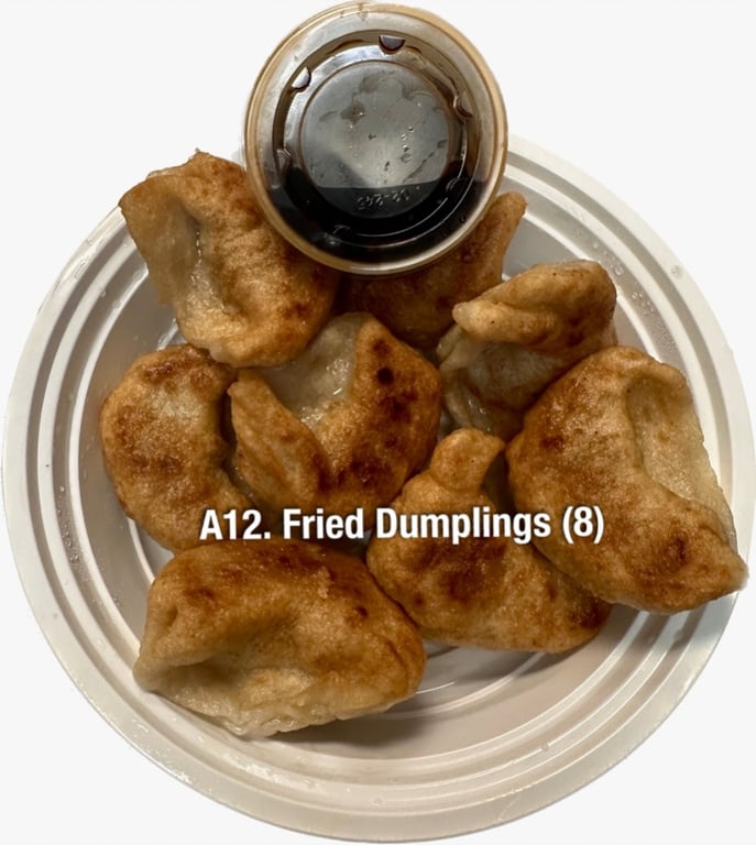 A12. 锅贴 Fried Dumplings (8)