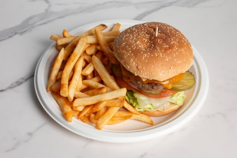 Hideout Cheeseburger Combo Image