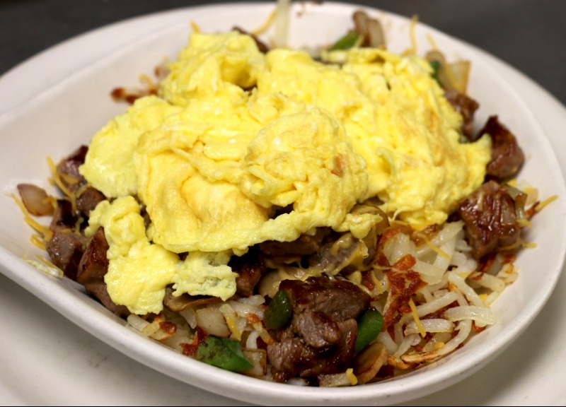 Chopped Steak and Eggs