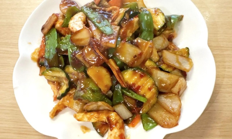 Vegi-Prawns w. Szechuan Sauce