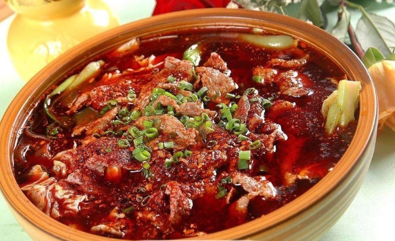 Boiled Beef In Hot & Spicy Sauce  水煮牛肉