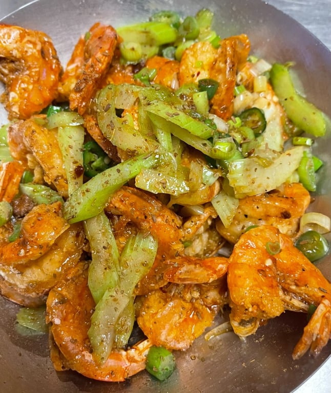 Dry-Pot Shrimp (干 锅 虾)