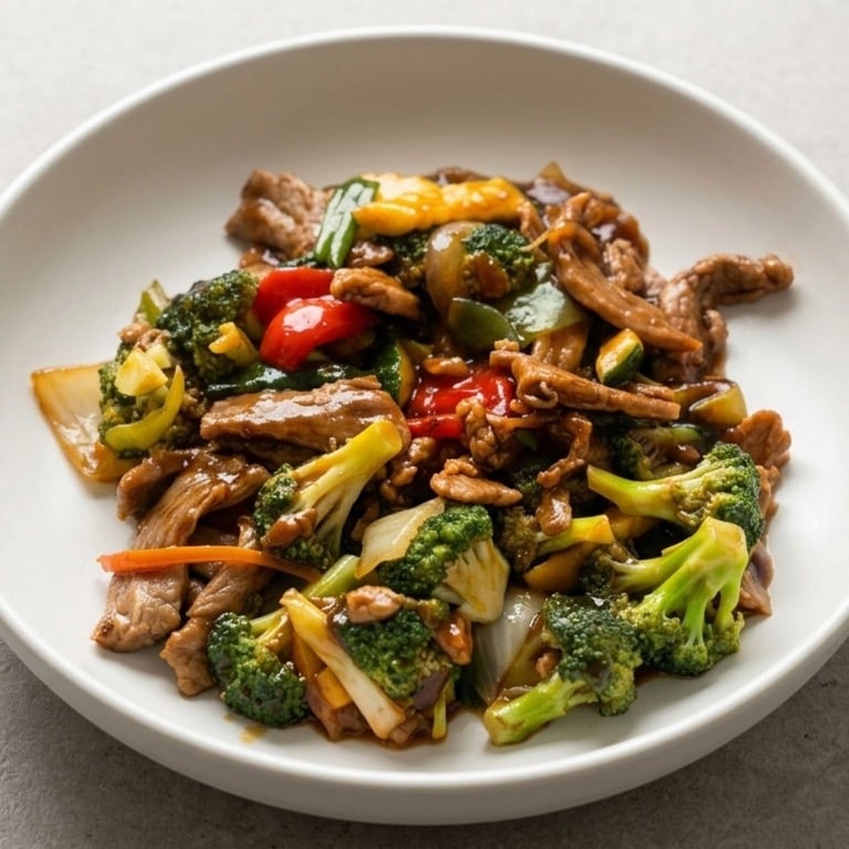B4. 什菜牛 Beef w. Mixed Vegetable