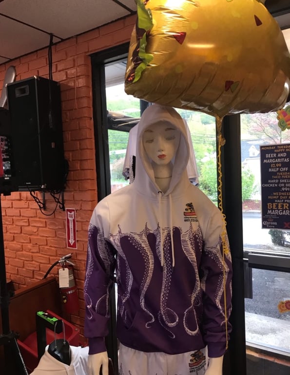 Purple & White El Pulpo Sweatshirt