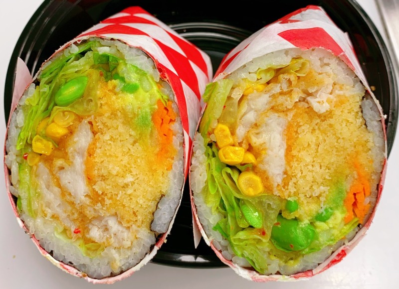 13. Sweet Chili Fish Nuggets Burrito