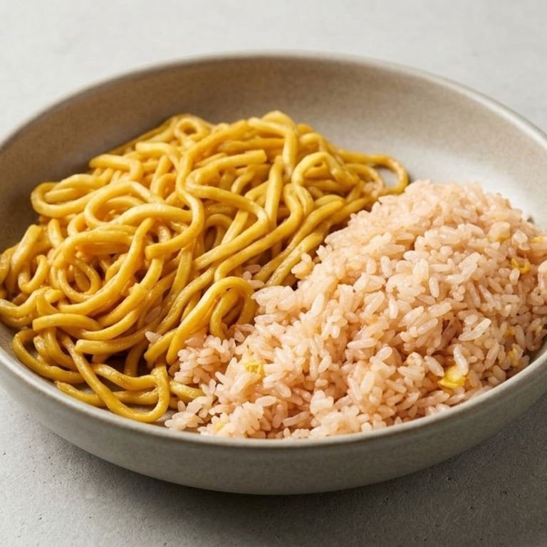 K2. 小孩净捞面.跟炒饭Plain Lo Mein w. Fried Rice