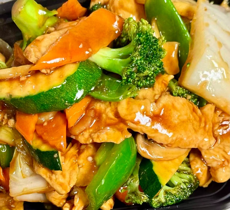 123. 杂菜鸡 Chicken w. Mixed Vegetable