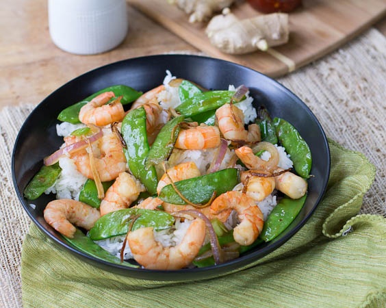 82. Shrimp with Snow Peas