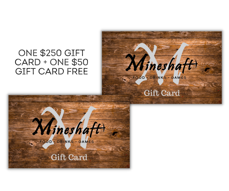 Holiday Special #3 - ONE $250 Gift Card + ONE $50 Gift Card Free
