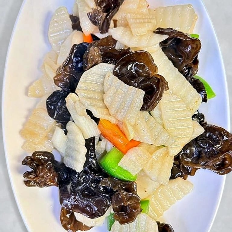 山药木耳 Stir-Fried Yam Fungus